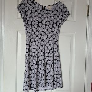 Michael kors petite dress black and white